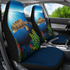 Sea Turtle Blue Print Universal Fit Car Seat Covers