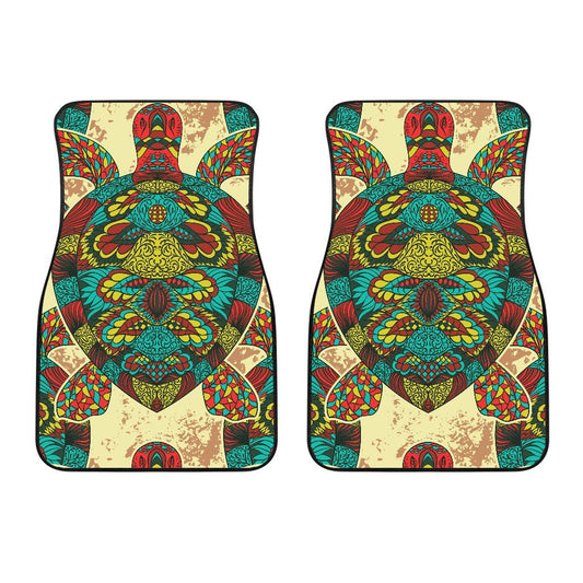 Colorful Sea Turtle Car Floor Mats