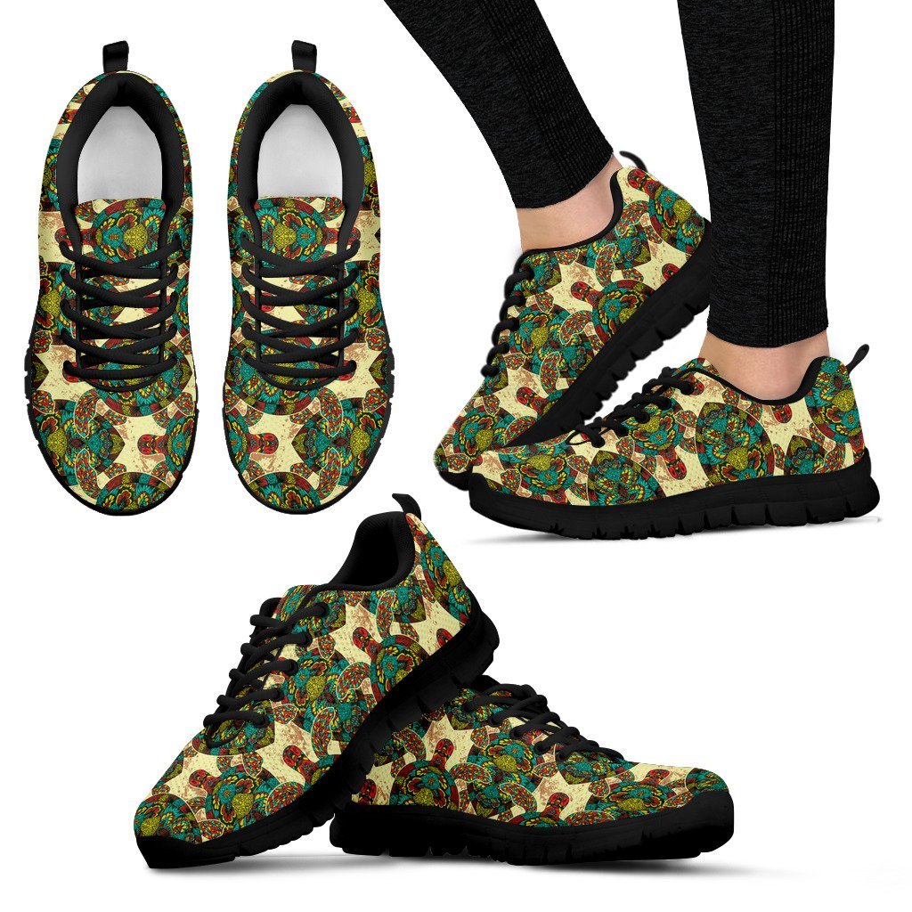 Colorful Sea Turtle Women Sneakers