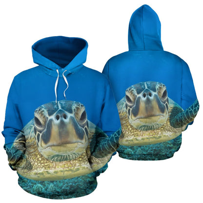 Sea Turtle Cute All Over Print Hoodie