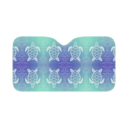 Sea Turtle Draw Car Sun Shade-JorJune