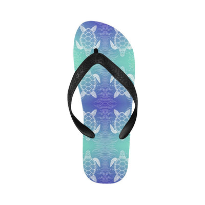 Sea Turtle Draw Flip Flops-JorJune