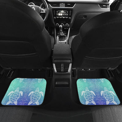 Sea Turtle Draw Front and Back Car Floor Mats