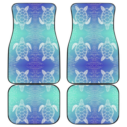 Sea Turtle Draw Front and Back Car Floor Mats