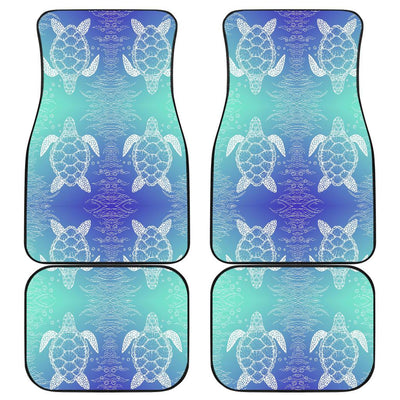 Sea Turtle Draw Front and Back Car Floor Mats