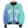 Sea Turtle Draw Men Casual Bomber Jacket