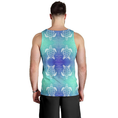 Sea Turtle Draw Men Tank Top