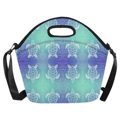 Sea Turtle Draw Neoprene Lunch Bag-JorJune