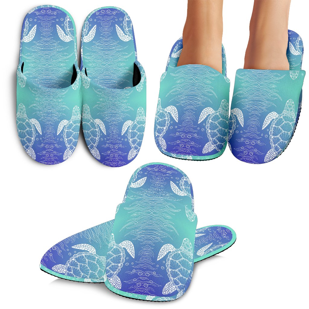 Sea Turtle Draw Slippers