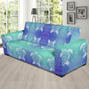 Sea Turtle Draw Sofa Slipcover-JORJUNE.COM