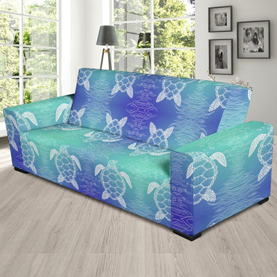 Sea Turtle Draw Sofa Slipcover-JORJUNE.COM