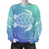 Sea Turtle Draw Women Crewneck Sweatshirt