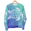 Sea Turtle Draw Women Crewneck Sweatshirt