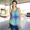 Sea Turtle Draw Women Racerback Tank Top