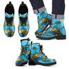 Sea Turtle Funny Women & Men Leather Boots