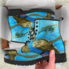 Sea Turtle Funny Women & Men Leather Boots