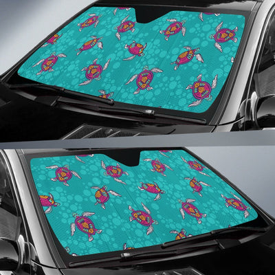 Sea Turtle Pattern Car Sun Shade-JorJune