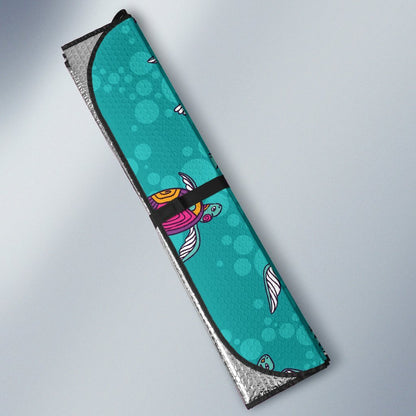 Sea Turtle Pattern Car Sun Shade-JorJune