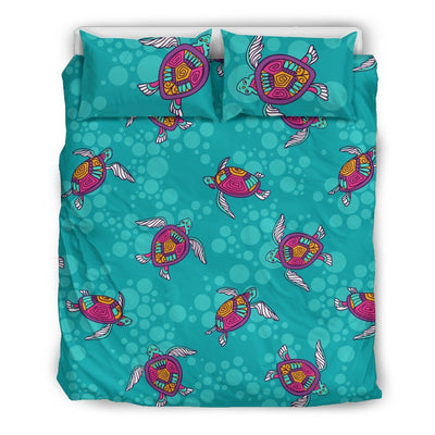 Sea Turtle Pattern Duvet Cover Bedding Set