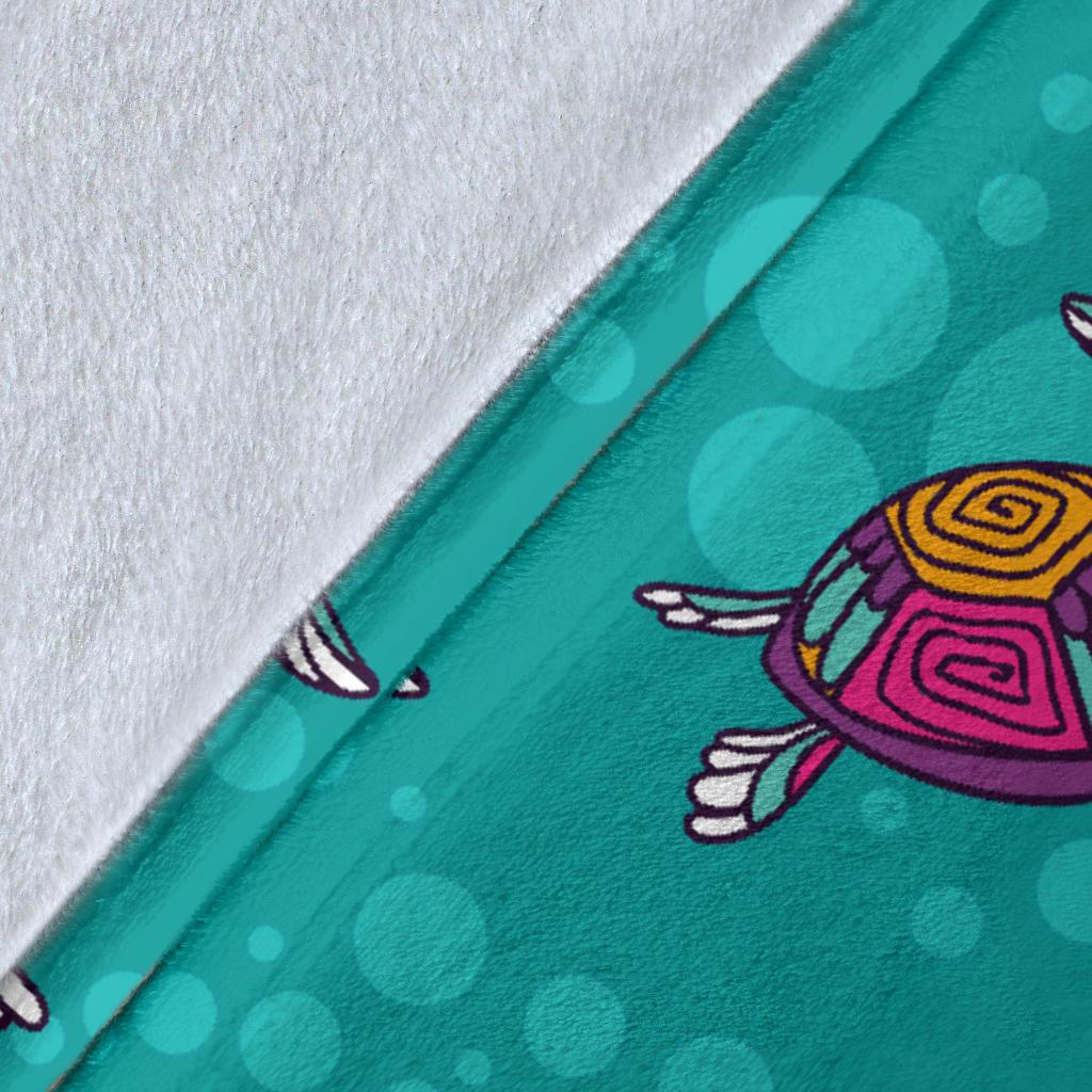 Sea Turtle Pattern Fleece Blanket