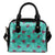 Sea Turtle Pattern Leather Shoulder Handbag