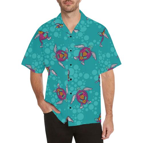 Sea Turtle Pattern Men Hawaiian Shirt