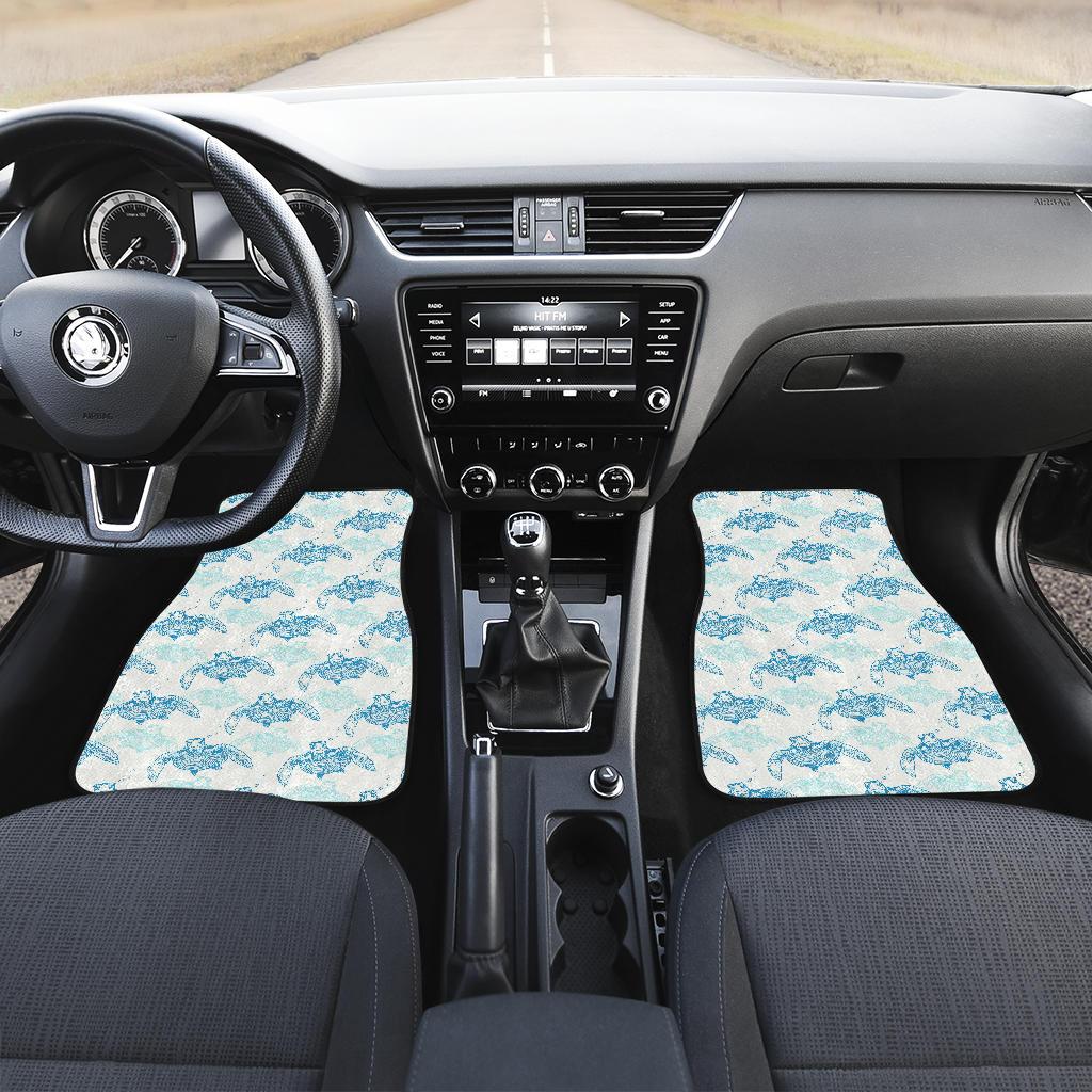 Sea Turtle Pattern Print Design T01 Car Floor Mats-JORJUNE.COM