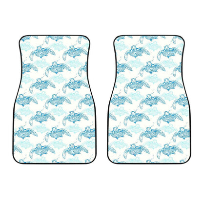 Sea Turtle Pattern Print Design T01 Car Floor Mats-JORJUNE.COM
