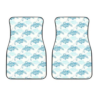 Sea Turtle Pattern Print Design T01 Car Floor Mats-JORJUNE.COM