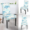 Sea Turtle Pattern Print Design T01 Dining Chair Slipcover-JORJUNE.COM