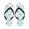 Sea Turtle Pattern Print Design T01 Flip Flops-JorJune