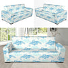 Sea Turtle Pattern Print Design T01 Sofa Slipcover-JORJUNE.COM