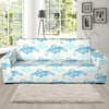 Sea Turtle Pattern Print Design T01 Sofa Slipcover-JORJUNE.COM