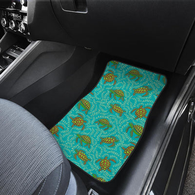 Sea Turtle Pattern Print Design T010 Car Floor Mats-JORJUNE.COM