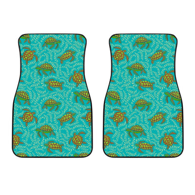 Sea Turtle Pattern Print Design T010 Car Floor Mats-JORJUNE.COM