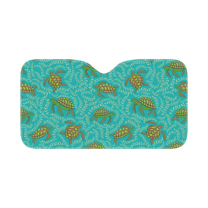 Sea Turtle Pattern Print Design T010 Car Sun Shade-JorJune
