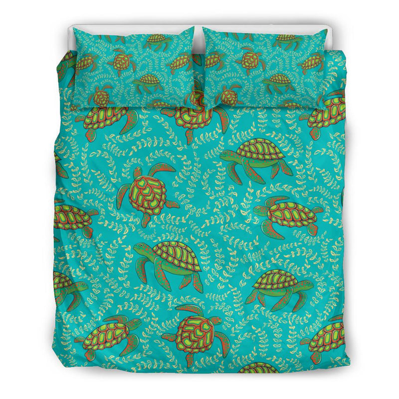 Sea Turtle Pattern Print Design T010 Duvet Cover Bedding Set-JORJUNE.COM