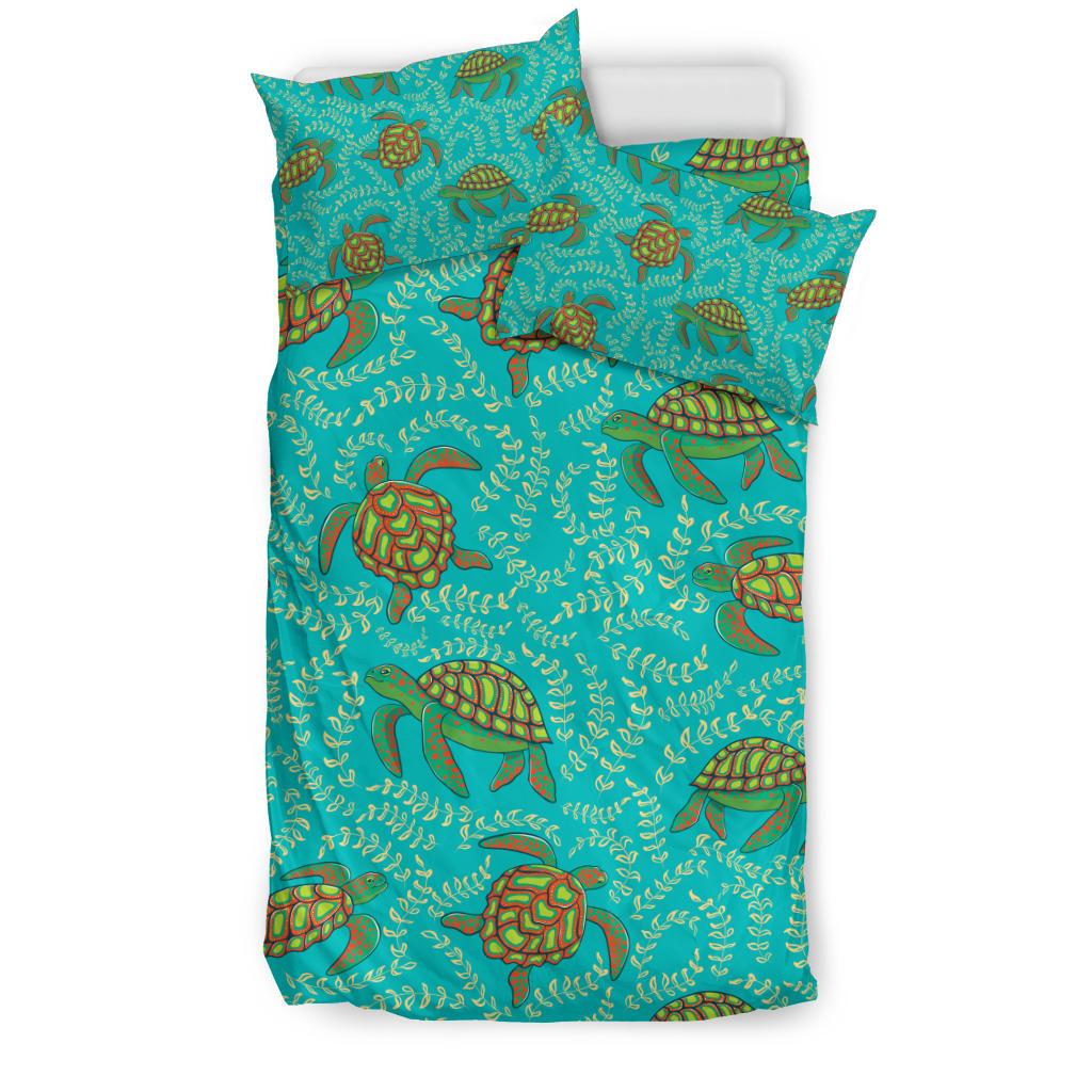 Sea Turtle Pattern Print Design T010 Duvet Cover Bedding Set-JORJUNE.COM