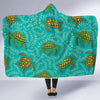 Sea Turtle Pattern Print Design T010 Hooded Blanket-JORJUNE.COM