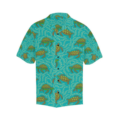 Sea Turtle Pattern Print Design T010 Men Hawaiian Shirt-JorJune