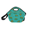 Sea Turtle Pattern Print Design T010 Neoprene Lunch Bag-JorJune