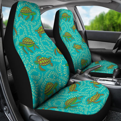 Sea Turtle Pattern Print Design T010 Universal Fit Car Seat Covers-JorJune