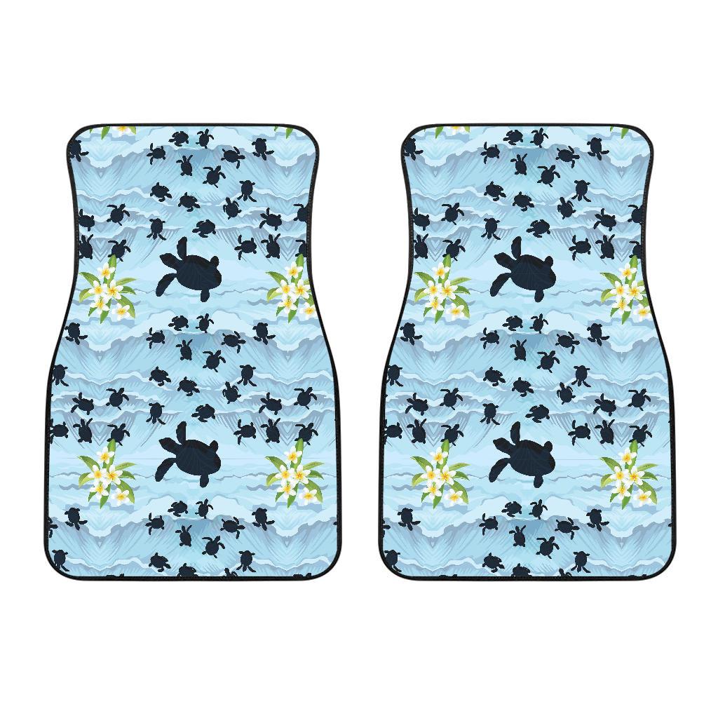 Sea Turtle Pattern Print Design T011 Car Floor Mats-JORJUNE.COM