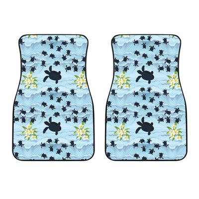 Sea Turtle Pattern Print Design T011 Car Floor Mats-JORJUNE.COM