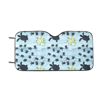 Sea Turtle Pattern Print Design T011 Car Sun Shade-JorJune