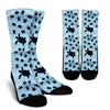 Sea Turtle Pattern Print Design T011 Crew Socks-JORJUNE.COM