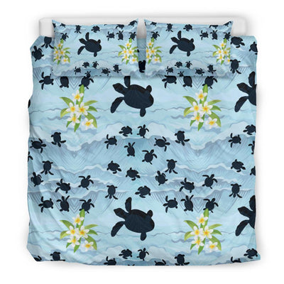 Sea Turtle Pattern Print Design T011 Duvet Cover Bedding Set-JORJUNE.COM