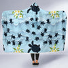 Sea Turtle Pattern Print Design T011 Hooded Blanket-JORJUNE.COM