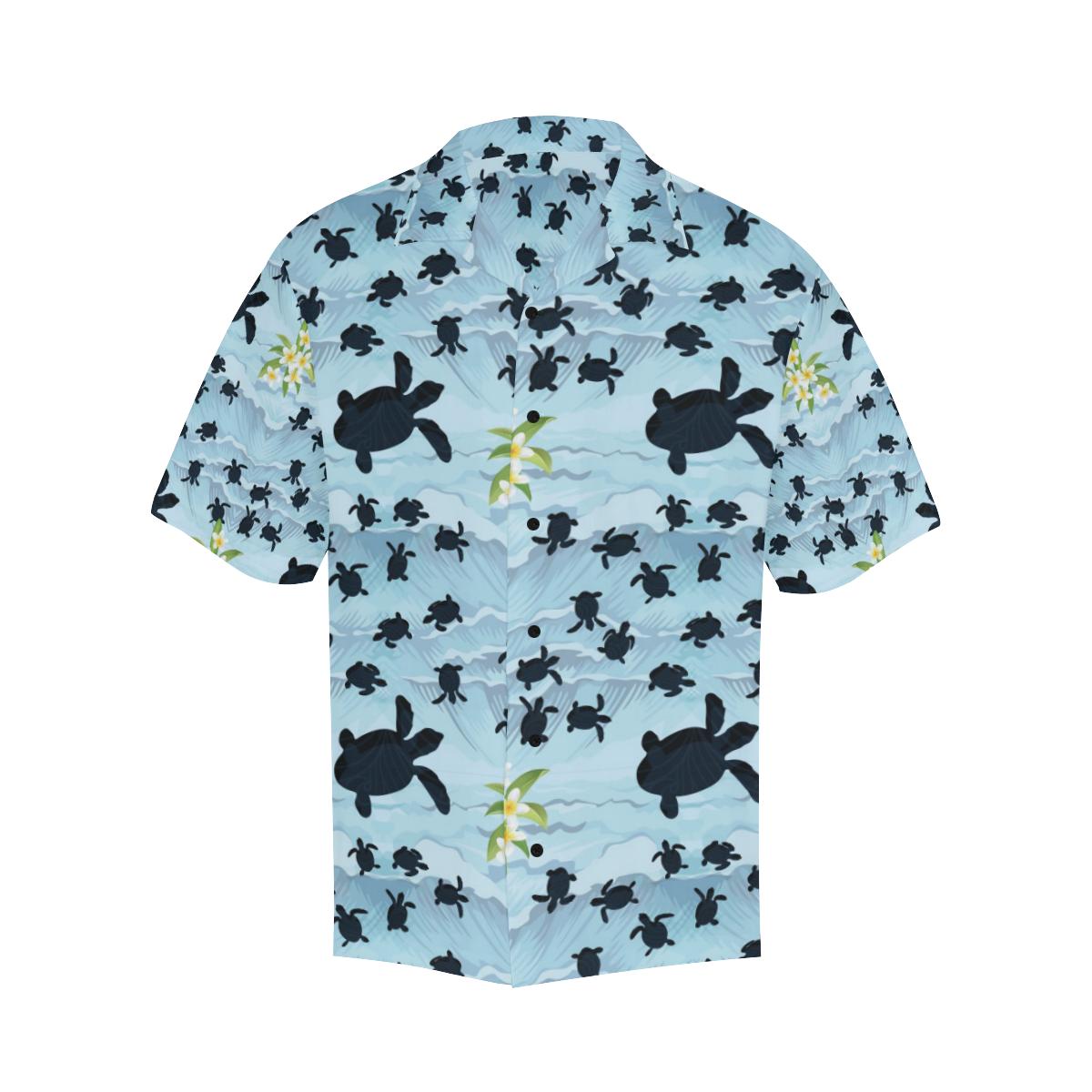 Sea Turtle Pattern Print Design T011 Men Hawaiian Shirt-JorJune