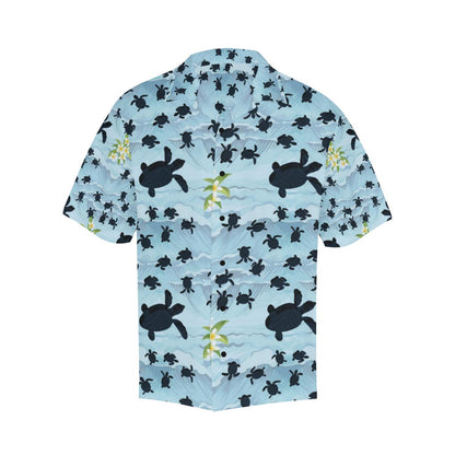 Sea Turtle Pattern Print Design T011 Men Hawaiian Shirt-JorJune
